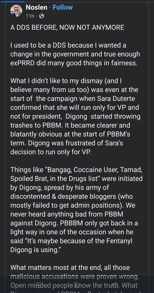 PbbMarcos's tweet photo. This post is from a DDS few months ago. Reposting it again just to show it’s okay to change once truth and actuality sets in. As the saying goes …
Truth is like the sun. You shut it out for a time, but it’s not going away. 
🇵🇭✌️😊 #ChangeIsOkay https://t.co/C9IJSH8Cab