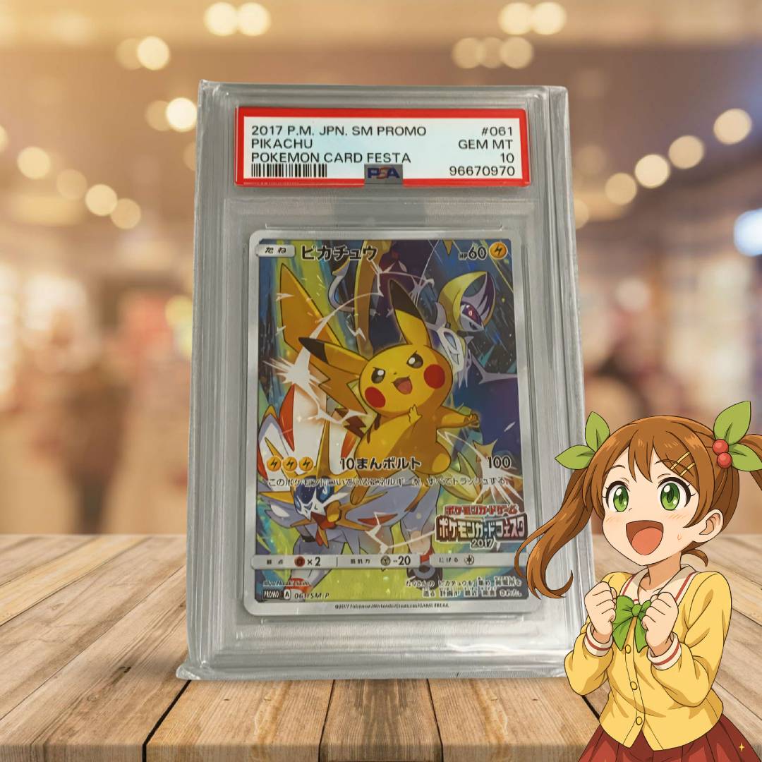 ピカチュウ｜ポケモンカードフェスタ2017｜PSA10】 なんて可愛いの