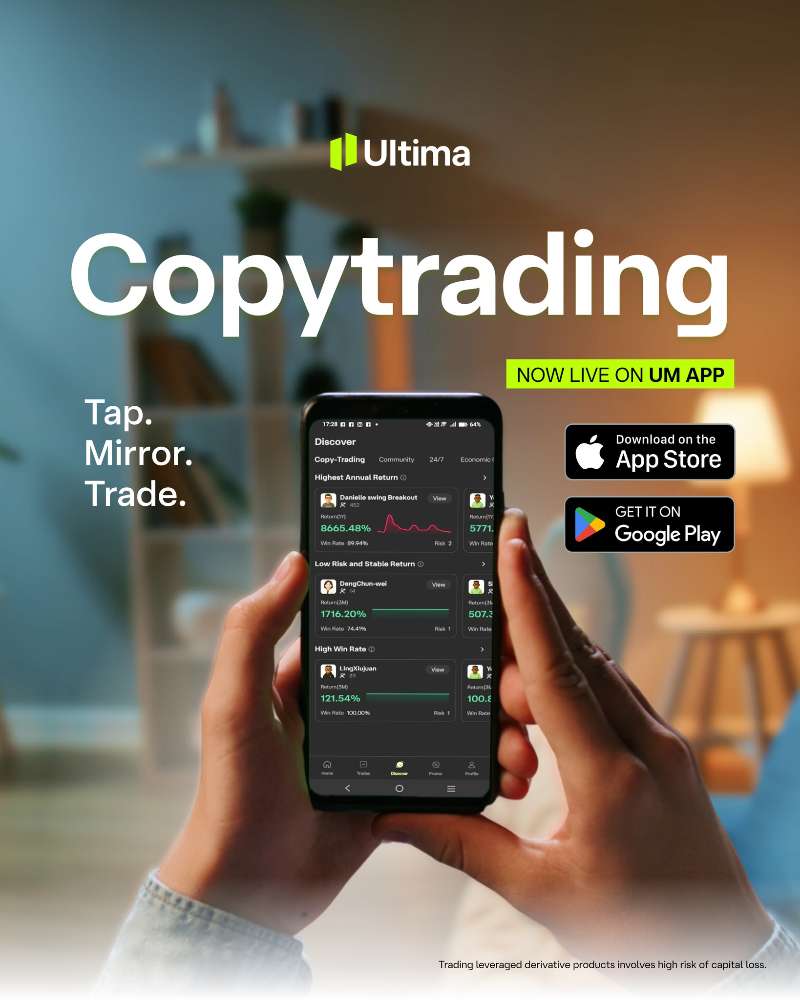 l73975344's tweet photo. No experience? No time? No problem.
Copy Trading is now live on the #UM mobile app.

Follow the veteran and keep your trading simpler — anytime, anywhere.
Download now 🔗 Link in BIO

#UltimaMarkets #CopyTrading #SmartTrading #MobileApp https://t.co/65GToVuESP