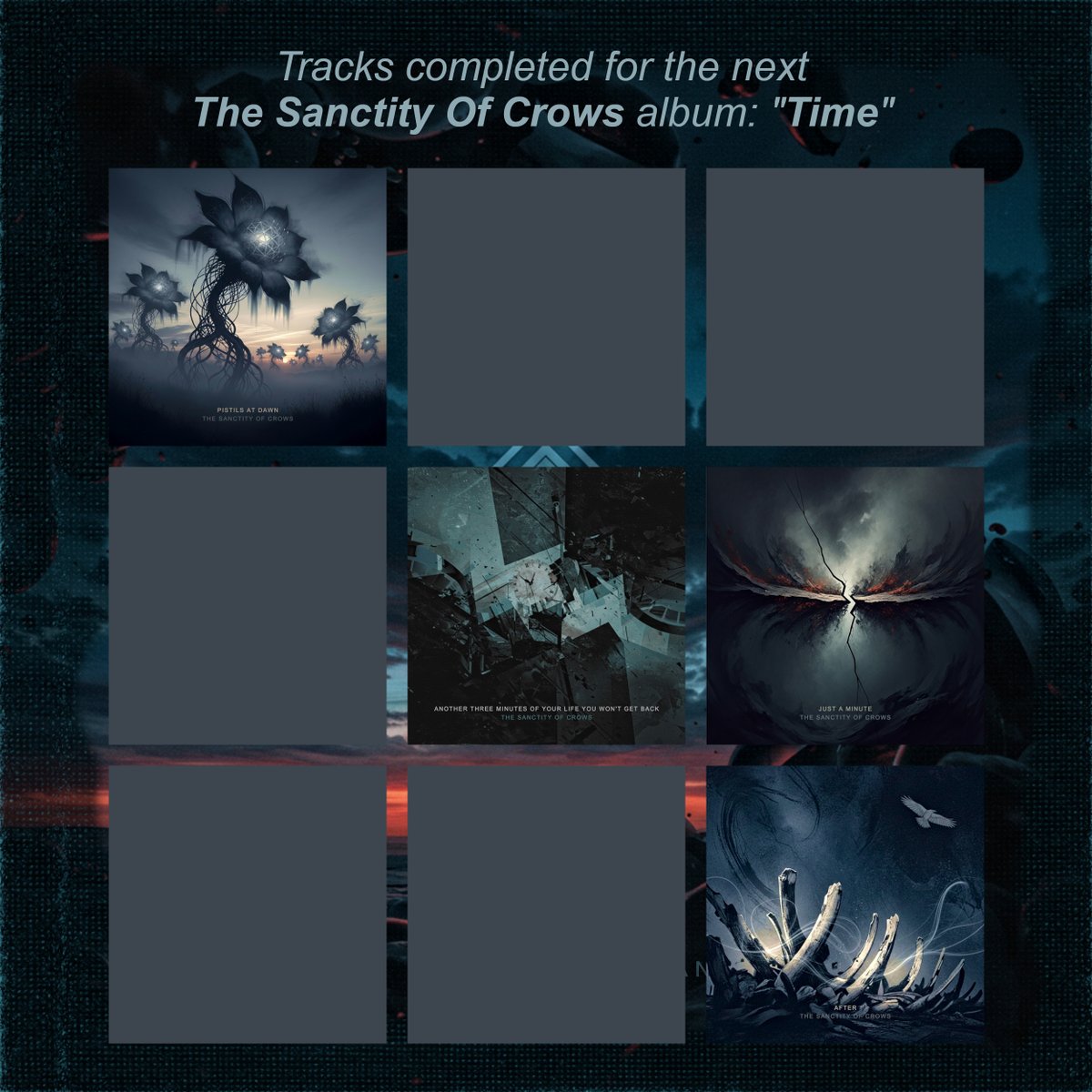 Work on the next album is progressing well enough for me to be getting VERY excited about it. 😁

Four of the nine tracks are in the bag, and a fifth is on the production line. 🙂

Probably only out Q1 2026, but hey ... I don't mind if you start getting excited too. 😏