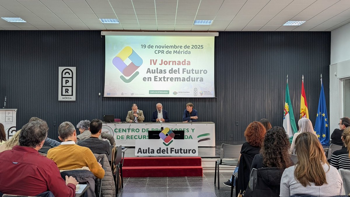 adfeinnovated's tweet photo. 🟣🟡IV Jornada #AdFE🔵🔴

Apertura institucional de la Jornada #AdFE, intervienen:

- D. Miguel Vila García, Jefe de Servicio de Experimentación Educativa del INTEF
- D. Pedro Pérez Durán, Director General de F.P., Innovación e Inclusión Educativa (CECFP)

#IVJornadaAdFE https://t.co/mXvl2GXV8l