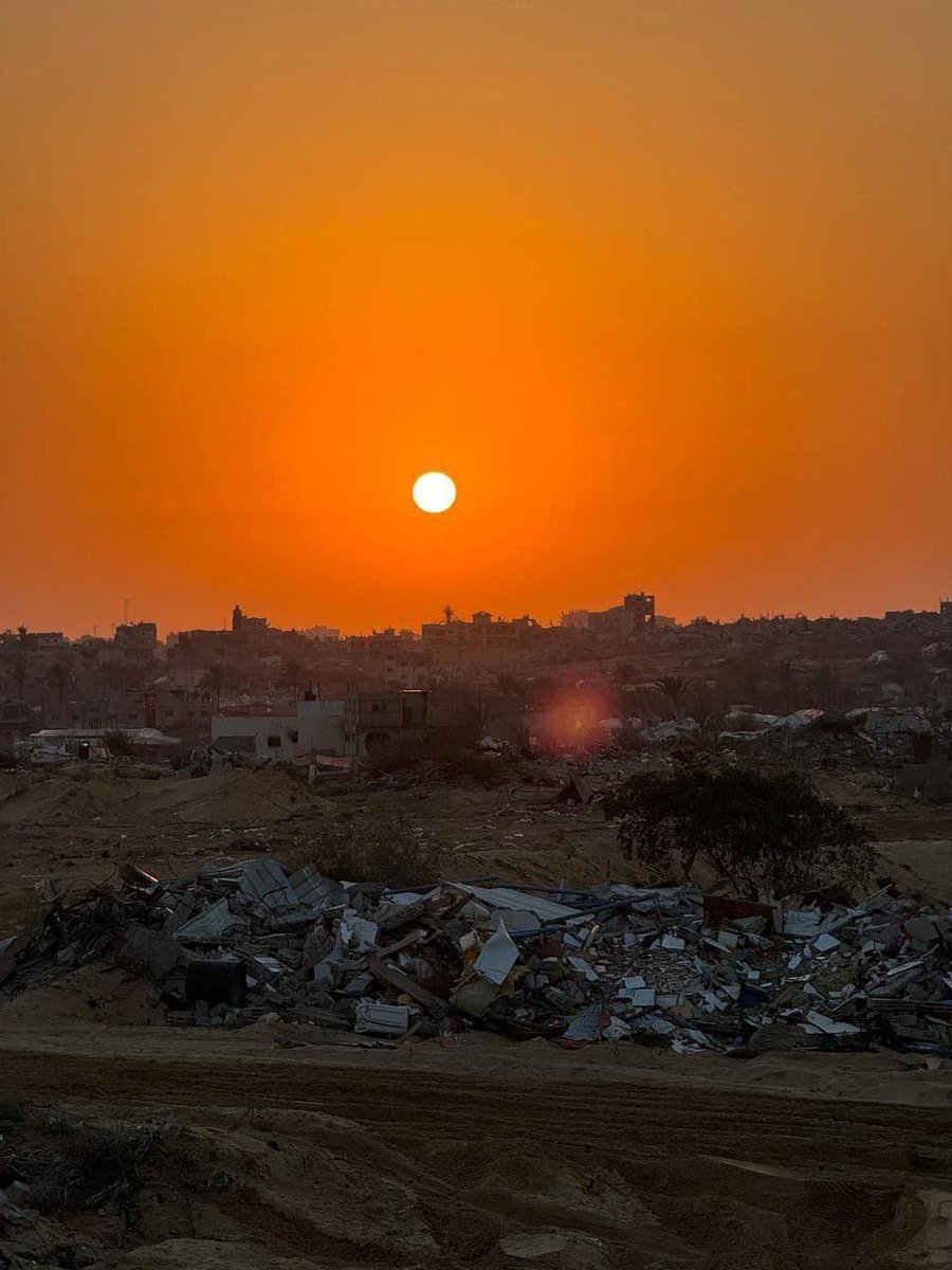 🚨Tonight’s sunset in Rafah, southern Gaza a brief moment of calm in a place enduring unimaginable hardship.