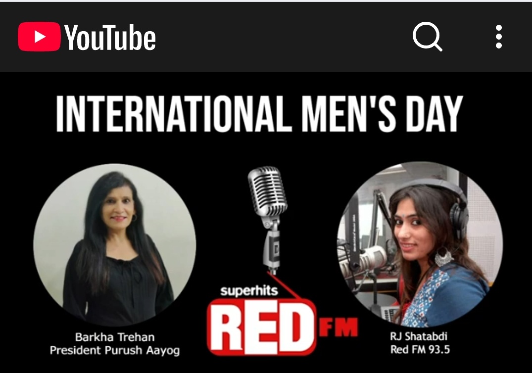 Thanku, Red FM, RJ Shatabdi , for highlighting men’s issues on International Men’s Day. Your balanced voice &amp; sensitivity brought much-needed attention to conversations that are often ignored.

Happy Men's Day 💐 
<a href="/RedFMIndia/">RedFMIndia</a> 
<a href="/ShatabdiShalee/">RJ SHATABDI</a> 
#MensDay  #InternationalMensDay