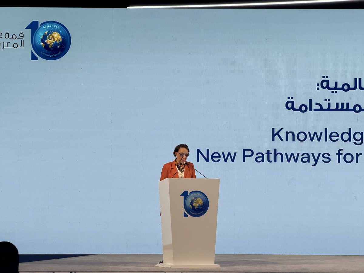 knowledge4All1's tweet image. H.E. @Rebeca of @UNCTAD at #KnowledgeSummit2025: In South-South value chains, knowledge determines who rises into higher-value activities and who builds the industries of the future. Today’s opportunities are huge: skills, data, creativity, research, and tech can now accelerate…