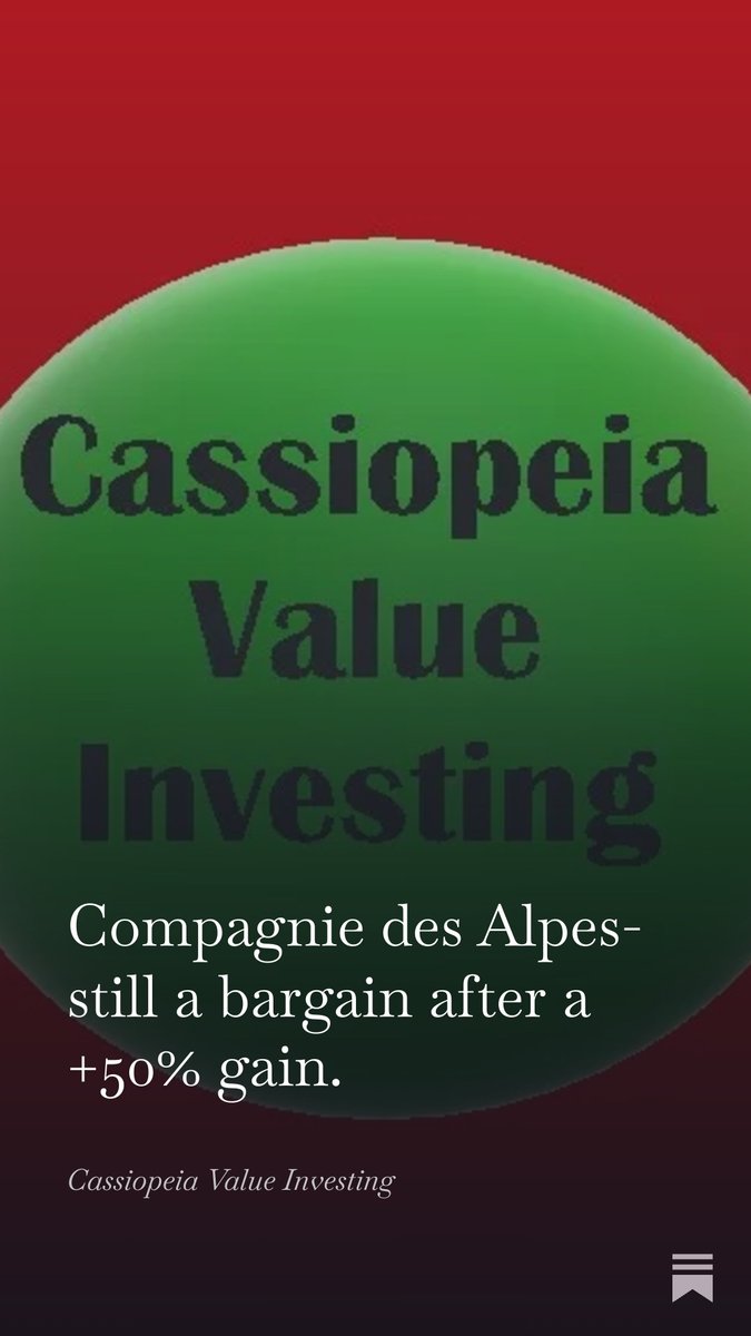 Cassiop91249330's tweet image. open.substack.com/pub/cassiovalu… 

My Update on Compagnie des Alpes after fourth quarter sales numbers.
#deepvalue #CdA #CompagniedesAlpes #dividends #skiresorts #leisureparks #frenchstocks