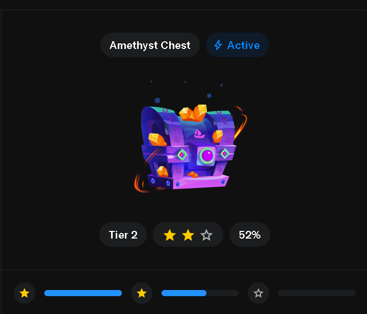 Thank you <a href="/opensea/">OpenSea</a>  for the improved Wave 2 flow 

I got back a decent amount of fees this time and the boost to instantly put me on Chest Amethyst (7) tier 2.

This is a big gesture going forward and am grateful