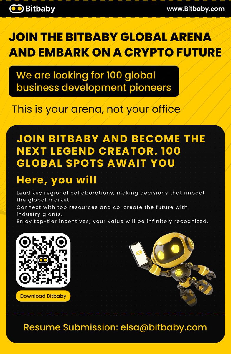 May I hire you?

BitBaby is looking for 100 Business Developement experts to grow with us.
If you’re hungry, curious, and ready to build the next-gen exchange…
Come home, baby 🧡