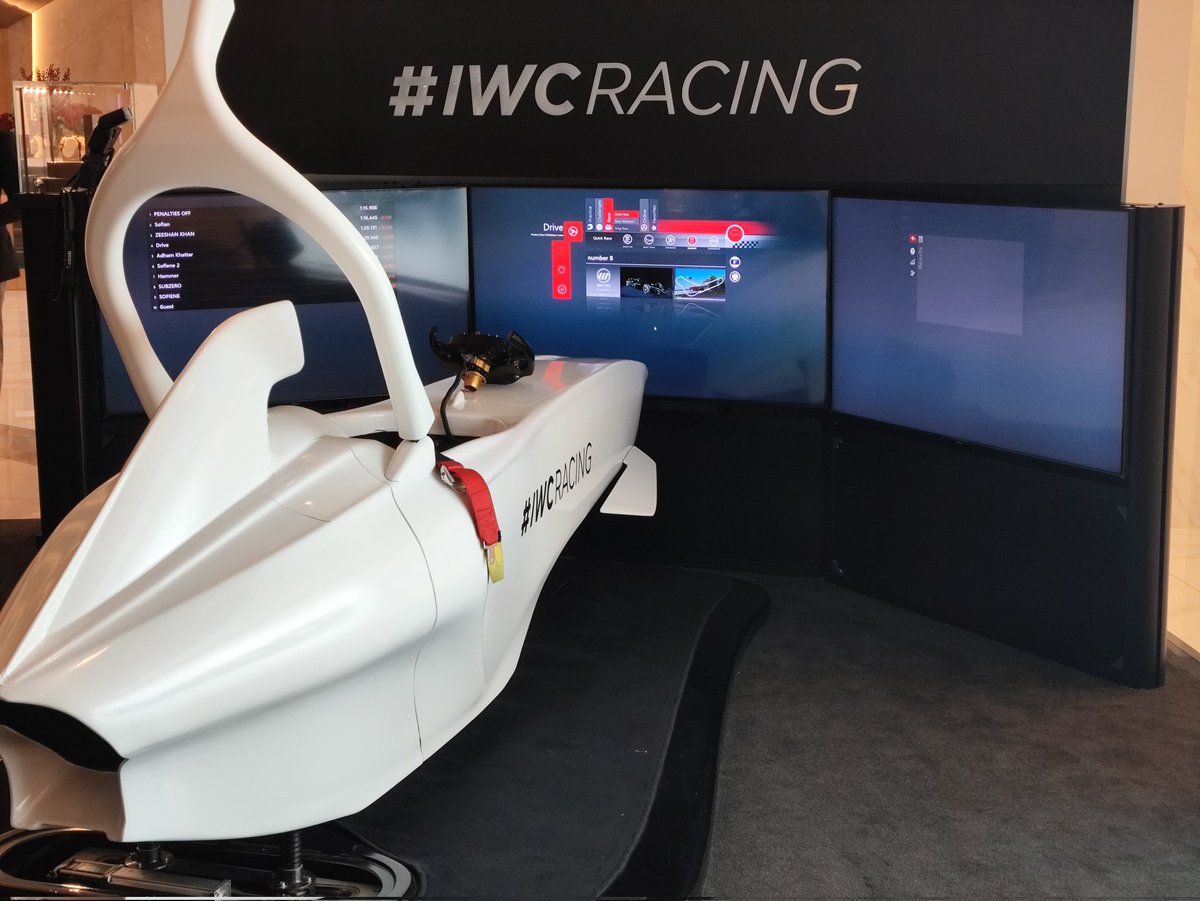 DeelipSiddhesh's tweet image. IWC F1 simulator at Jio World Plaza is  🥵   #IWCRacing #F1Simulator #JioWorldPlaza