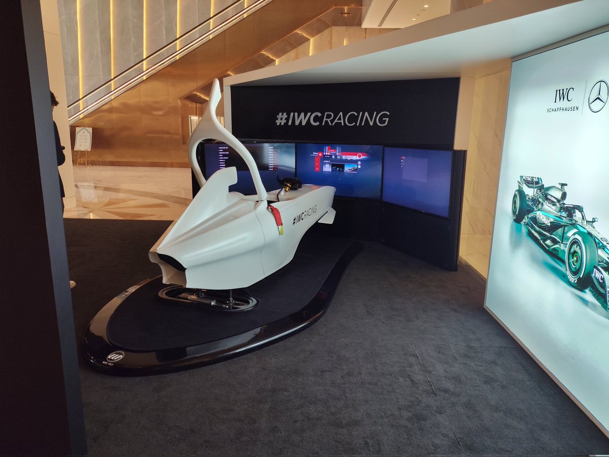 DeelipSiddhesh's tweet image. IWC F1 simulator at Jio World Plaza is  🥵   #IWCRacing #F1Simulator #JioWorldPlaza