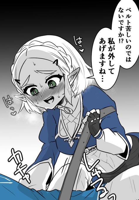 着替えを手伝ってくれるゼルダ様 