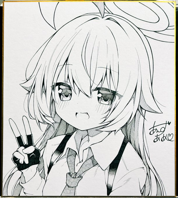 先日のせんなごで出したホシノ色紙3枚 こんな感じでした