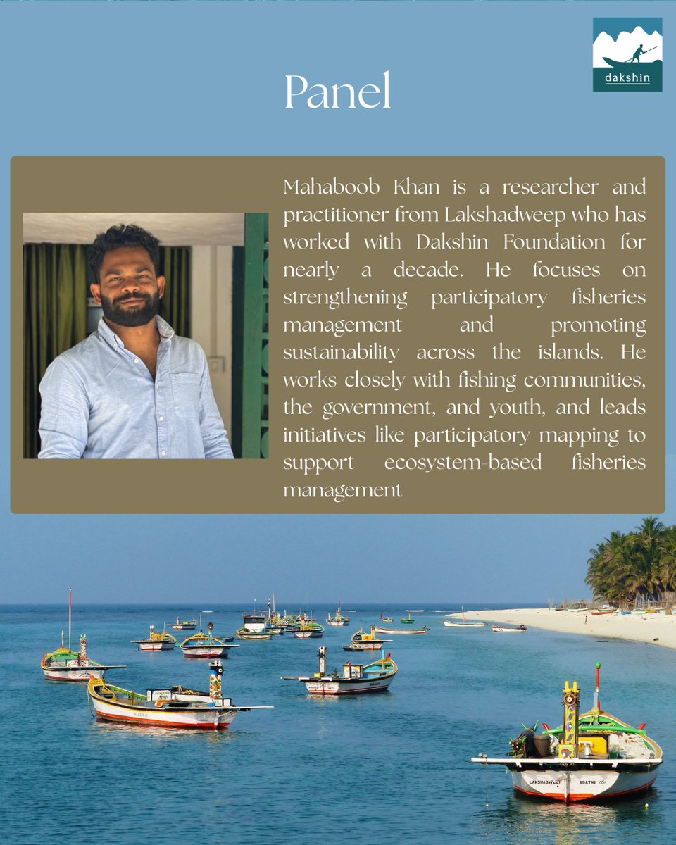 This World Fisheries Day on November 21, 2025, join Dakshin for an evening of film, dialogue, and shared experiences at Atta Galatta Bookstore - The Bookstore, Bengaluru, from 5:30 to 8:00 pm.🐟

Register through the link🔗attached below:
lnkd.in/gjRR7uU4