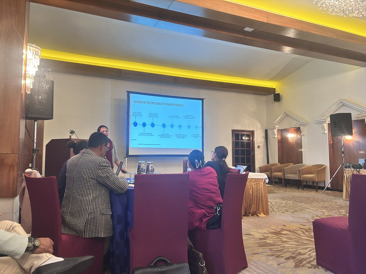 powershiftnp's tweet photo. Power Shift Nepal at NDC 3.0 implementation consultation on GEDSI by Ministry of Women, Youth and Children and UN women. We had the opportunity to provide recommendations and interventions in different sectors and sub sectors of NDC3.0. https://t.co/O0pW7lcv5X