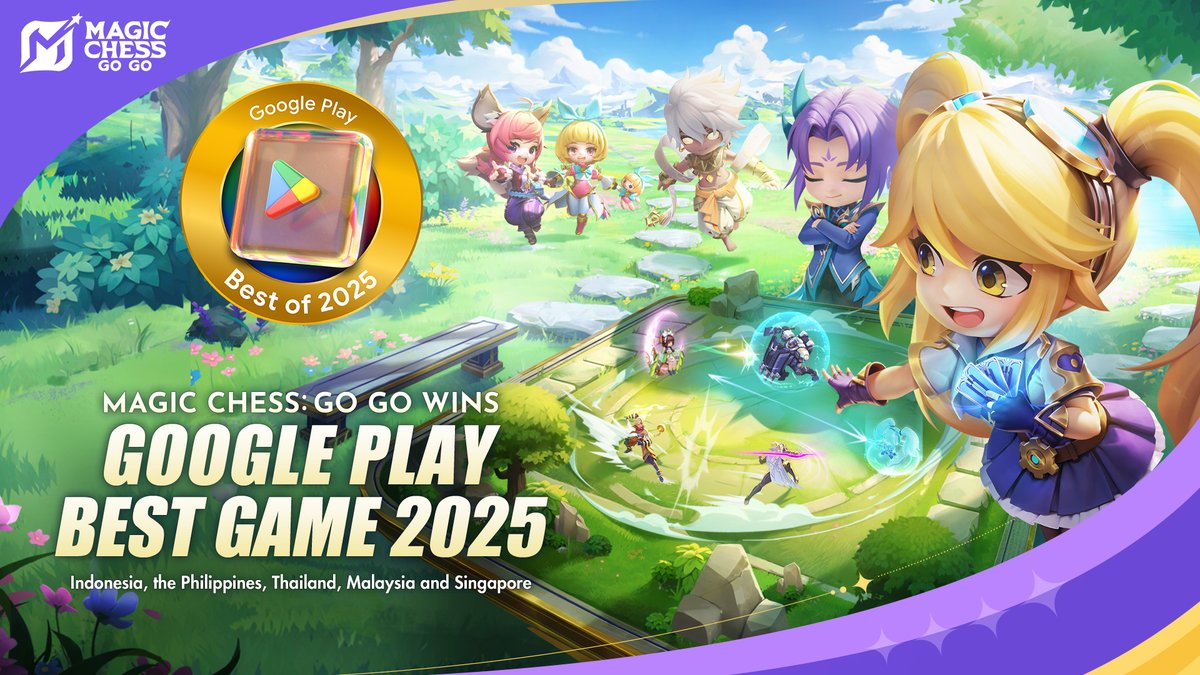 MagicChessGoGo's tweet image. Soooo excited to announce that we were named [Best Game] for this year. Thank you to our fans, to @GooglePlay , and to everyone who enjoyed [Magic Chess: Go Go]. Share this post and we&apos;ll celebrate together!! 
#MCGG
#MCGGFightersReborn
#MCGGBestGame
#GooglePlayBestOf