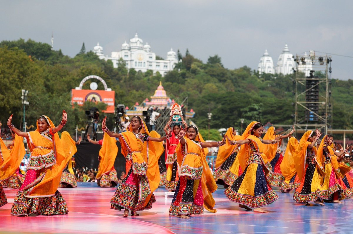 narendramodi's tweet image. It’s been an honour to take part in the birth centenary celebrations of Sri Sathya Sai Baba in Puttaparthi. Here are some glimpses from the programme.