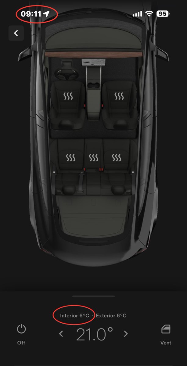 FullGridMode's tweet image. When was the last time you stepped into a freezing car? ❄️ For me, it’s been over 5 years! Watch how my Tesla went from 43°F (6°C) to 68°F (20°C) in just 4 MINUTES 🤯🔥