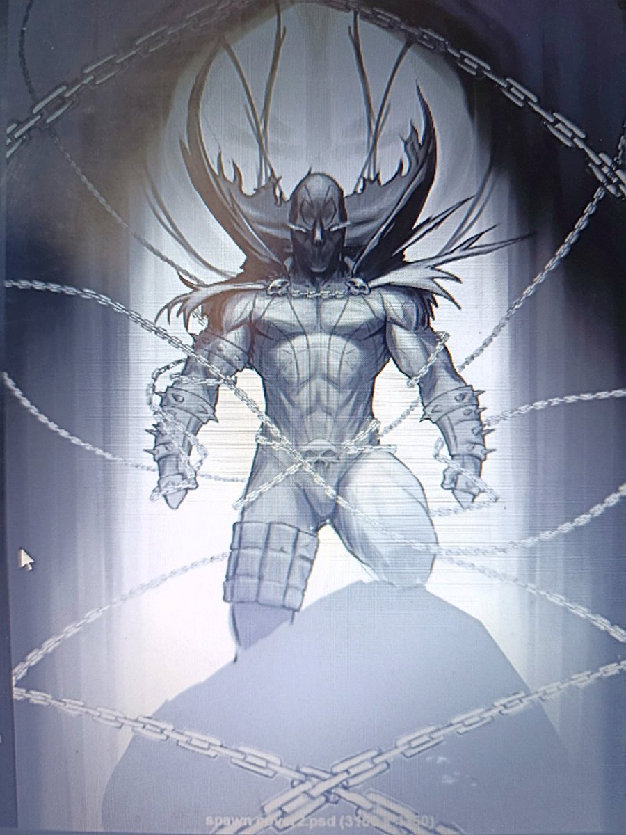 _FourthWolf's tweet image. A #wip of my spawn fan art 😎
#spawn #wip #DarkFantasy