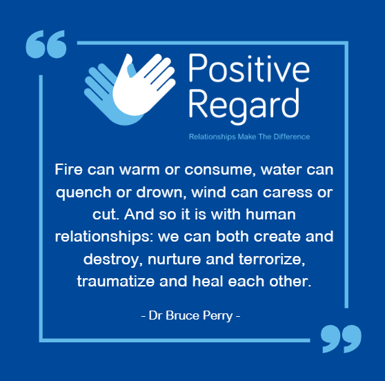 PosRegard's tweet image. #WednesdayWisdom this week comes from Bruce Perry and is focused on Intentional Interaction: Every interaction matters. An adult&apos;s tone and response can either &quot;cut&quot; or &quot;heal&quot; a young person.  💫#RelationalPractice #RelationshipsMakeTheDifference