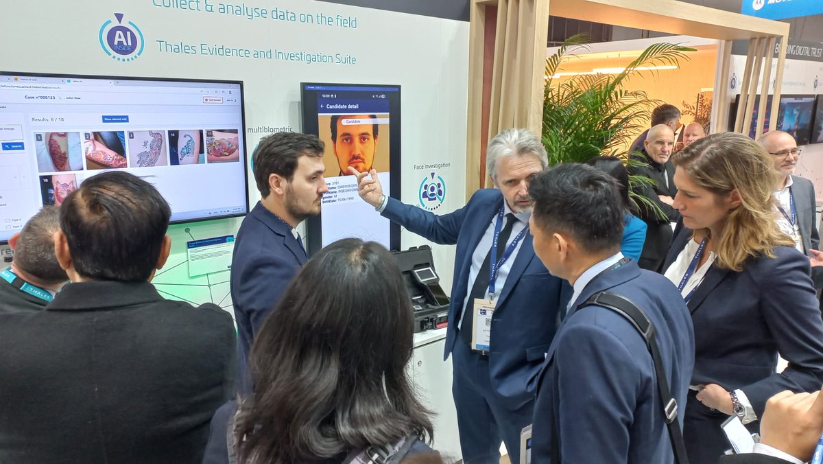 ThalesDigiSec's tweet image. At #Milipol this week we welcomed several delegations to our booth to present how Thales is shaping the future of forensic #biometric identification.

Thank you to everyone who visited us &amp;amp; contributed to engaging discussions on the future of #forensic investigation technologies.