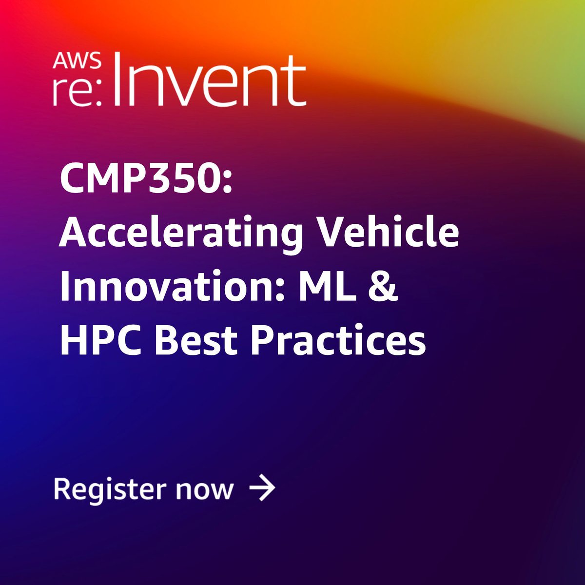 fruffino's tweet image. Excited to announce I&apos;ll be presenting this chalk talk at AWS re:Invent 2025: &quot;CMP350 | Accelerating Vehicle Innovation: ML &amp;amp; HPC Best Practices&quot;. Come and see how Toyota is transforming vehicle innovation through AWS! 
registration.awsevents.com/flow/awsevents…
#AWS #EC2 #BuildOnAWS #AI