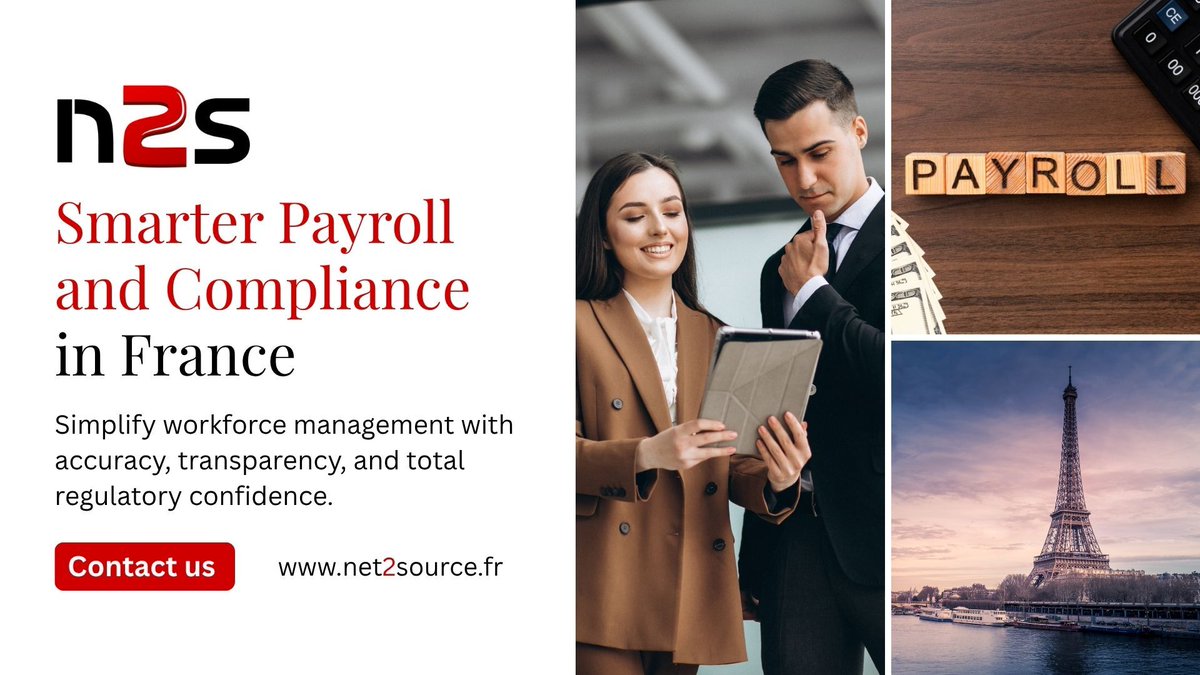 GlobalN2s36396's tweet image. Managing payroll and compliance in France can be effortless with the right support. 

Empower your workforce with transparency, accuracy, and total regulatory confidence across France.

#hrsolutions #businessgrowth #francebusiness #n2s #net2source