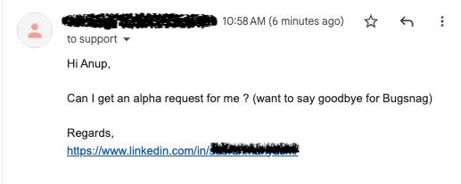 anupcowkur's tweet photo. Many people have reached out to try the https://t.co/78RFHv0fVY cloud private Alpha.

Many reasons have been given..

This one might be my favourite 😁 https://t.co/TZ1PMMDCfX