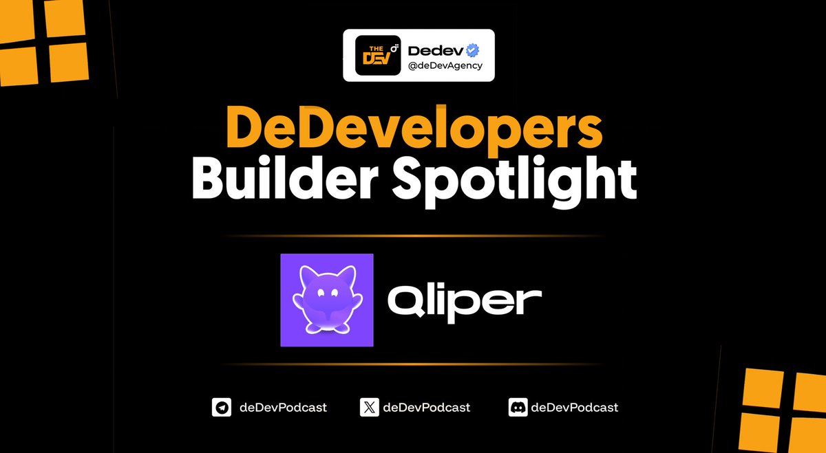 dedevpodcast's tweet image. Meet Qliper 🤝[@QliperFun]

A decentralized content-marketplace where your social clips pay in SOL.

Join brand campaigns, post on TikTok, X, YouTube, or Instagram with the right hashtag, and get rewarded for real engagement. 
- #Web3Creators