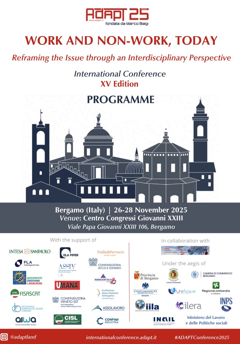 ADAPT_bulletin's tweet image. ⌛️One week to go until #ADAPTConference2025! Check out the programme (internationalconference.adapt.it/full-programme…), register now (internationalconference.adapt.it/registration/) and join the debate on the #futureofwork