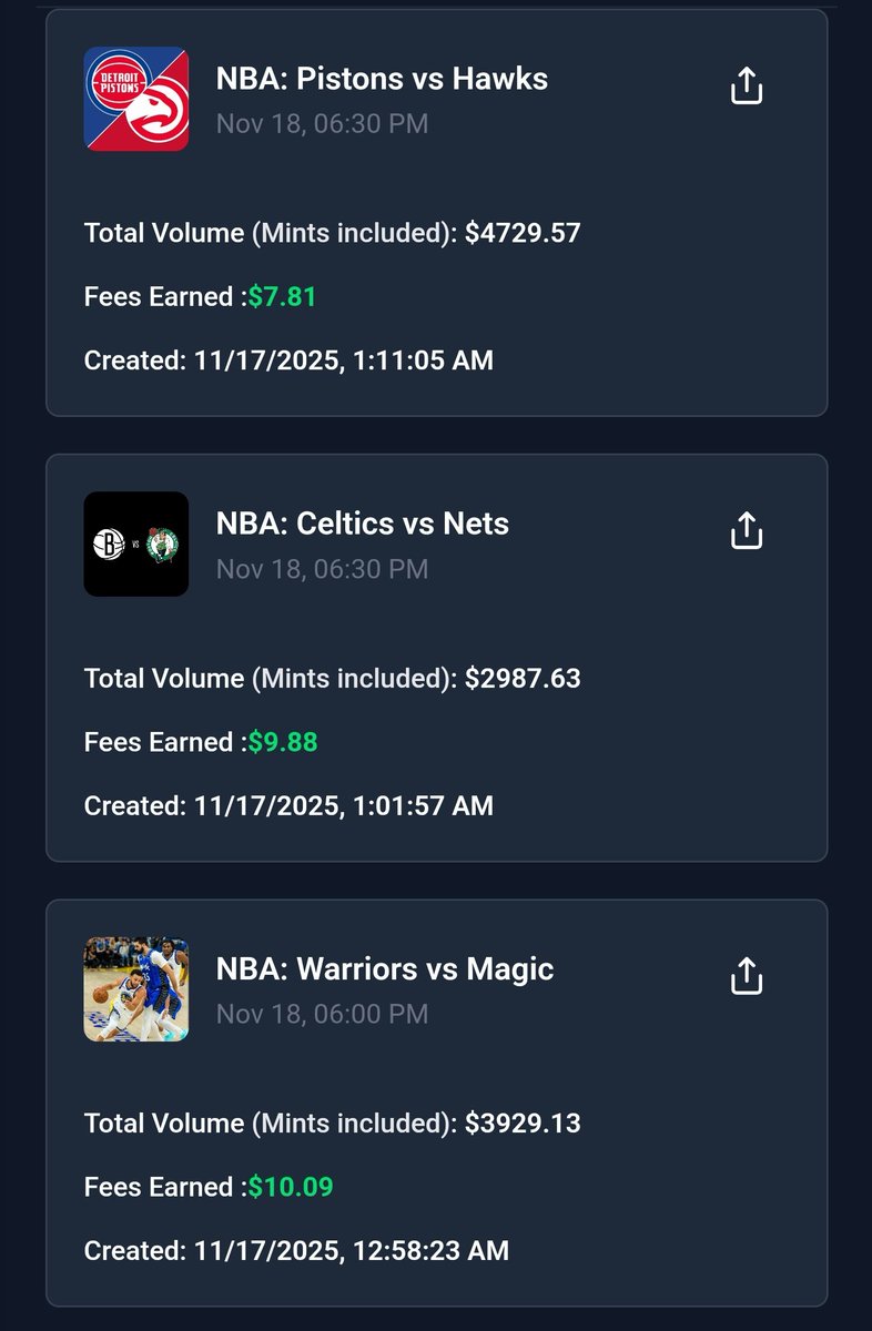 madlmentaaa's tweet image. I earned $27 today for creating 3 markets on PredictBase

I would love to see incentives for creators if they mint shares and place them in the order book

Anyone can do it, I&apos;ll show you how 👇🏽

→ Go to PredictBase(dot)app 

→ Login with your wallet and make sure you have USDC…