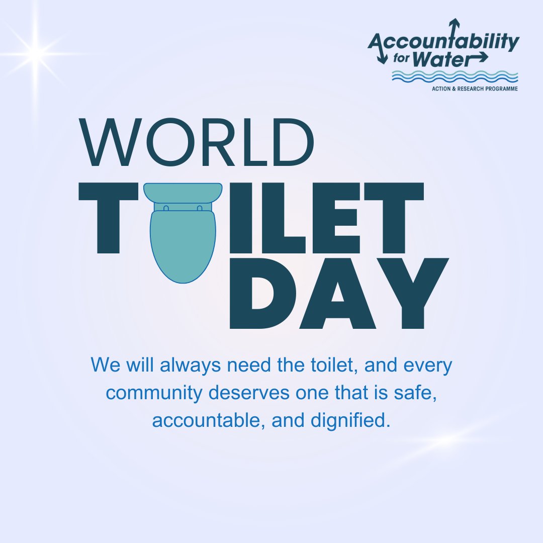 A4W_programme's tweet image. On #WorldToiletDay, we remember: “We’ll Always Need the Toilet.” Millions still lack safe sanitation, but through advocacy, social accountability, and community voices, we’re strengthening governance to ensure this basic right is delivered.
#WASHForAll #WeWillAlwaysNeedTheToilet