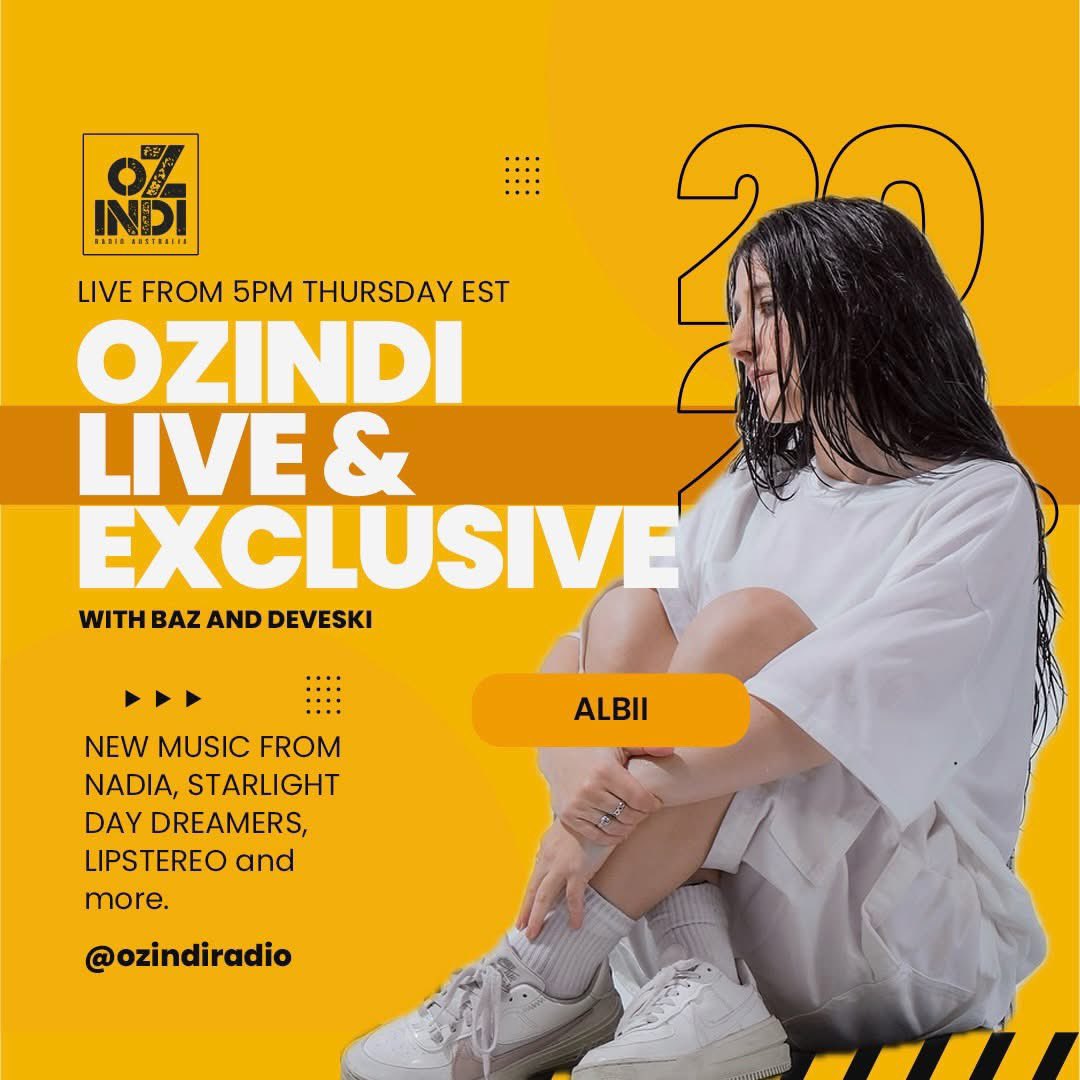 🎙️ LIVE &amp; EXCLUSIVE — Thursday 20 November from 5PM AEST!

Baz &amp; Deveski are loading up a huge Thursday session with an in-depth interview with Albii — talking new music, creative energy, and what’s next for her sound. We’ll also spin her latest release on air.

Plus, we’re