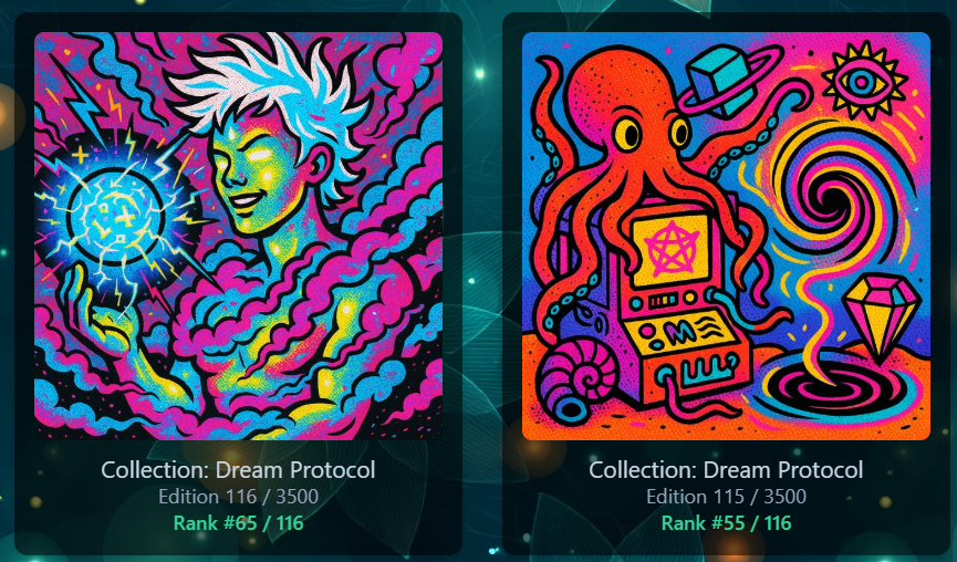 aigardenart's tweet photo. Congratulations to today’s two winners!
These new Dreams were born live in the Telegram group using community-driven prompts and they came out incredible.
We roll again tomorrow at 7am UTC in the AI Garden Telegram.
See you there. 🌿✨
#AIart #DreamProtocol $SUPRA https://t.co/R8apcHdtvR