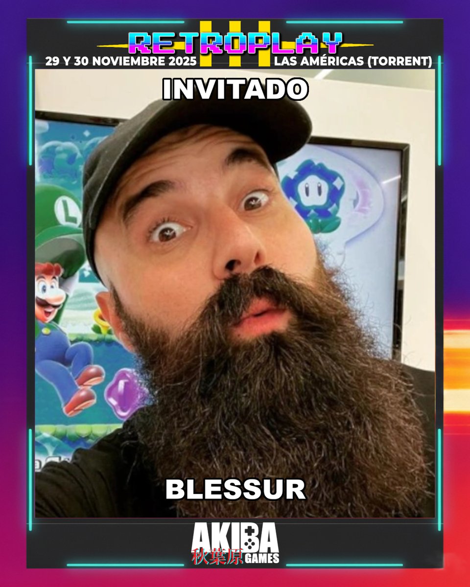 🔥 ¡<a href="/Bl3sSuR/">Blessur</a> estará en #Retroplay3!
Y el domingo a las 18:00H celebraremos un torneo de Pokémon ZA con grandes premios para el campeón.

📍 CC Las Américas (Torrent)
🎟️ Entrada gratuita

¿Te apuntas al torneo? 👇
#PokemonZA #Pokemon #Blessur #RetroplayLasAméricas