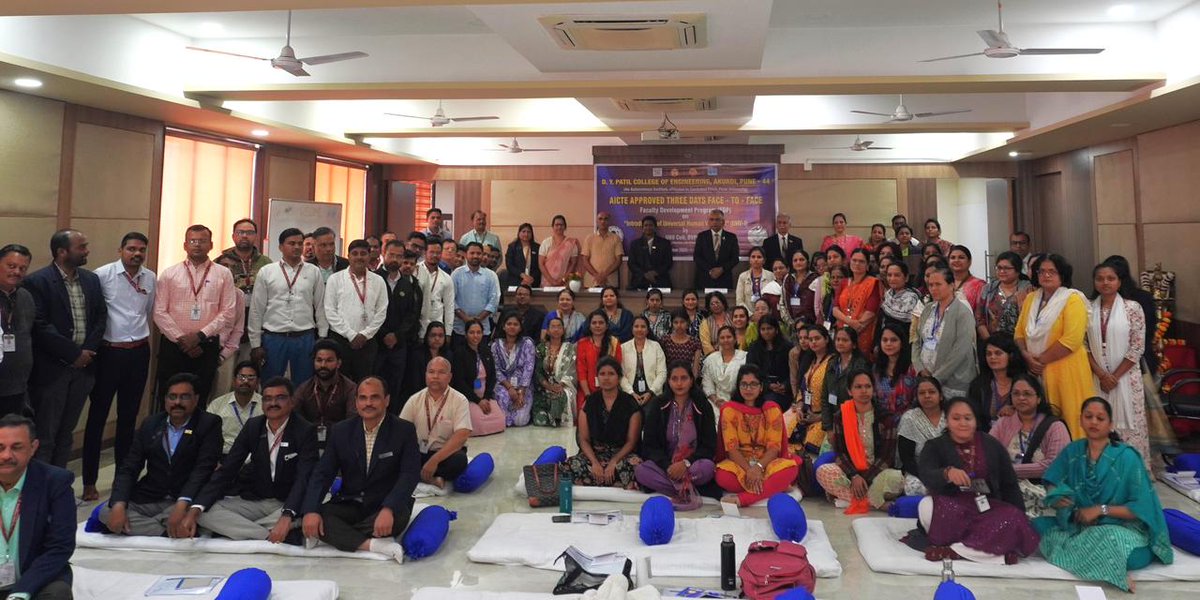 DYPCOE_AKURDI's tweet photo. Inaugural function and day-1 sessions of AICTE approved self funded 3 days Face to face Faculty Development Program on “Introduction of Universal Human Values-I” hosted by UHV cell of D. Y. Patil college of Engineering, Akurdi, Pune, Maharashtra .
#AICTE
#AICTE_INDIA
#UHV
#DYPCOE https://t.co/LTZMmdfHbs