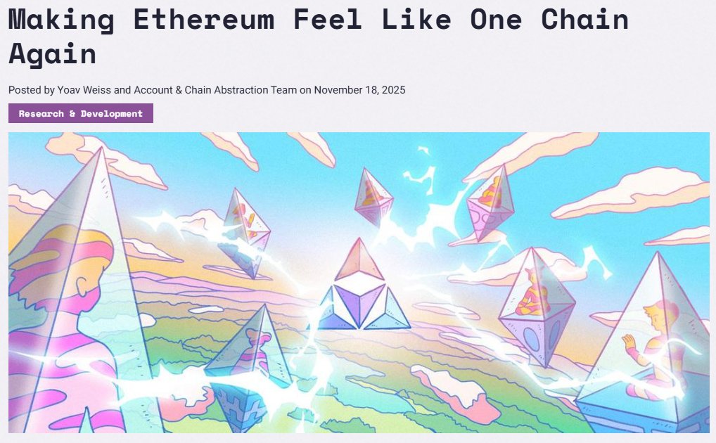 🥔CRIPTOVALUTE : Ethereum Foundation propone l'Ethereum Interop Layer per unire i Layer 2 senza ponti