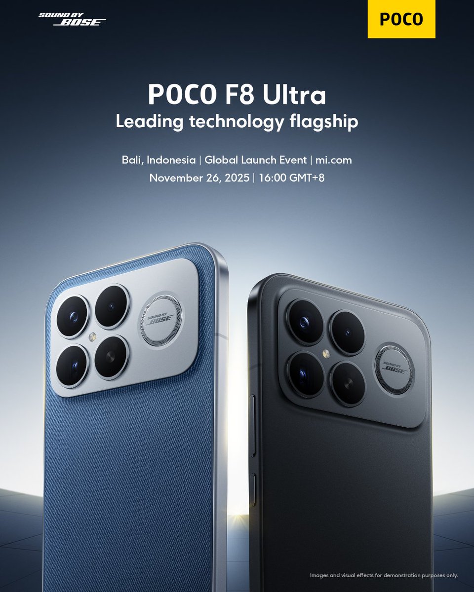 kang_poco's tweet image. Giveaway time alert! 🎁
#POCOF8Series just revealed its powerful new chip Snapdragon® 8 Elite Gen 5! What’s your favorite feature？
Comment before Nov. 26 with #POCOF8Series or #POCOF8Ultra, then retweet &amp;amp; tag a friend!
I’ll pick one lucky fan to get our brand-new #POCOF8Ultra!