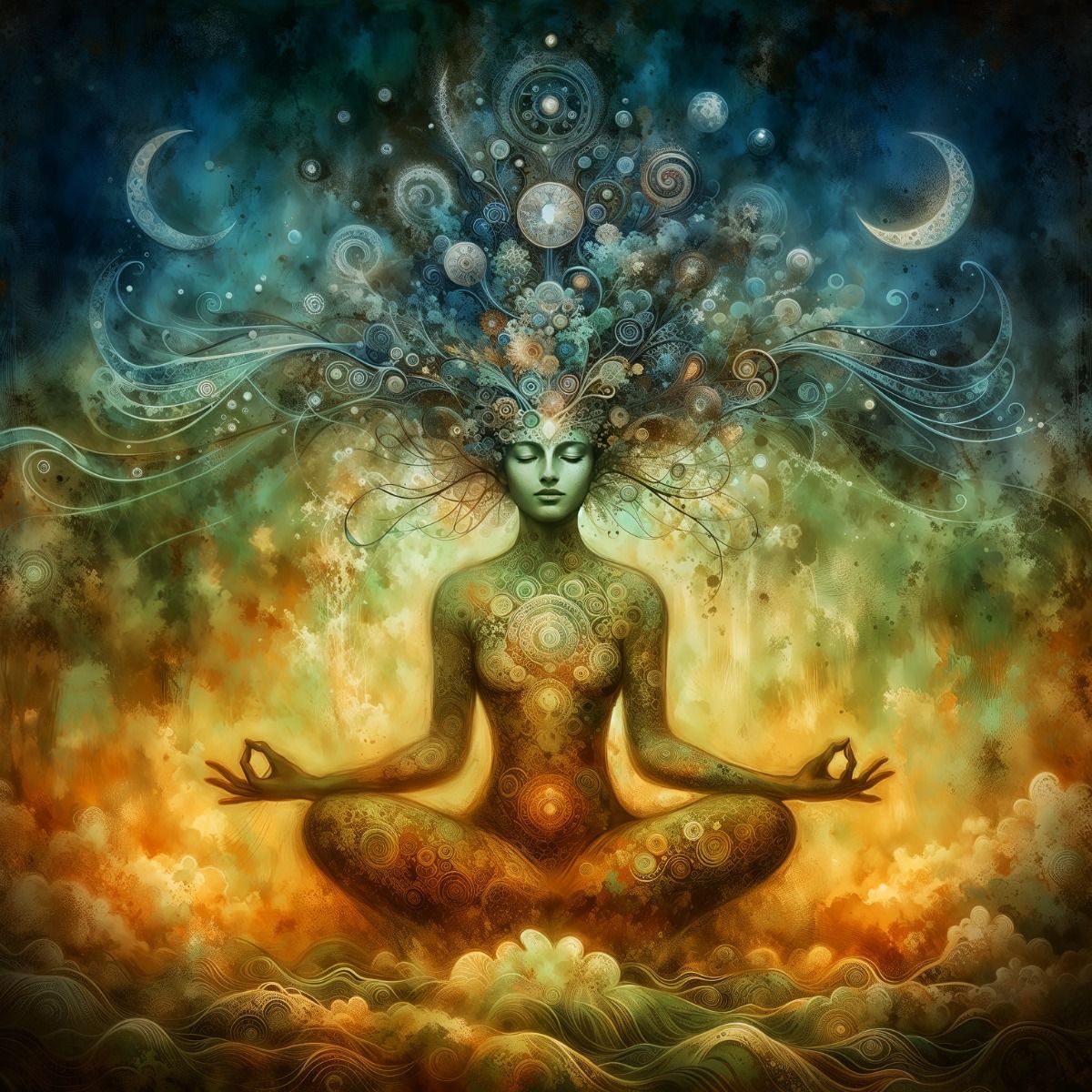 maximumpain333's tweet photo. Most people search for peace everywhere except the only place it truly exists — within their own consciousness. 

“He who cannot meditate must not expect peace…” 

Because meditation isn’t just sitting still — it’s the ancient art of lifting yourself above the noise of the mind and returning to the pure state of being you were born from.

When you close your eyes and rise beyond thought…
You enter what Carl Jung called Super-Consciousness — the realm of intuition, symbols, and soul-truth.

When you silence the mind long enough to feel instead of think…
You touch what Buddha called Nirvana — the bliss beyond desire, fear, and illusion.

And when you step into the stillness within your own chest…
You awaken what Yeshua called the Kingdom of God within you — the divine center that only reveals itself when the mind stops dominating the experience. 

Meditation is not an escape.
It is a return —
a journey back to the Virgin Consciousness, the pure untouched awareness you carried before the world told you who to be.

When the human spirit rises above thought

above fear
above memory
above ego…

…it becomes the Holy Spirit —
not something outside you,
but the clearest, truest version of you. 

And this is why they call us a Human BEING —
not a Human Doing,
not a Human Stressing,
not a Human Thinking…

but a being.
Because the highest state of consciousness is simply to BE. 

Silence isn’t empty.
Silence is the portal.
And meditation is how you walk through it. 

~ Lizz Marion

✨🙌🏾💫