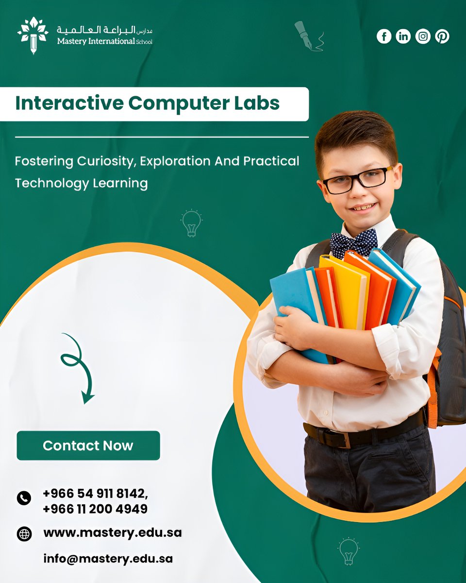 mastery_sch's tweet image. Interactive computer labs inspire curiosity, hands-on learning, and digital skills through immersive, engaging environments built for students’ futures. mastery.edu.sa 

#InteractiveLearning #TechEducation #DigitalSkills #FutureReady #InnovationInEducation #STEMLearning