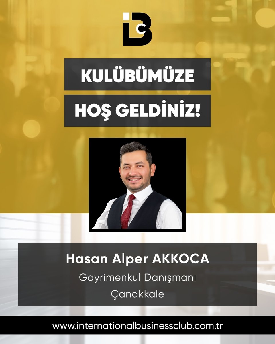 ibcizmir's tweet photo. Hasan Alper Akkoca, Çanakkale'den aramıza katıldı!👏
Türkçe, İngilizce, Rusça dil yetkinlikleriyle Hasan Bey’in vizyonu; Çanakkale’nin yaşam alanlarını, yatırım fırsatlarını ve sunduğu imkanları en doğru şekilde tanıtmaktır.

Aramıza hoş geldiniz! https://t.co/HJ6pCn98Tg