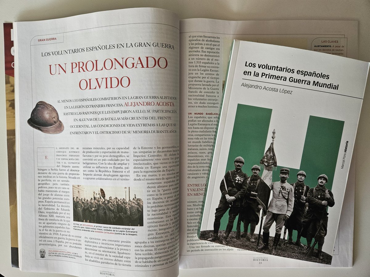 Al menos 1.533 españoles combatieron en la Gran Guerra alistados en la Legión Extranjera francesa.

✍En el nº 325 (noviembre), <a href="/AlejandroALO92/">Alejandro Acosta López</a> rastrea las razones que les empujaron a ello, las batallas en las que lucharon y su caída en el olvido durante años.

¡Ya en quioscos!