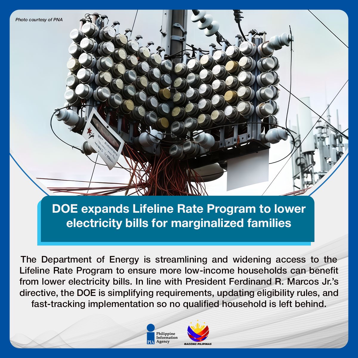 PIADesk's tweet image. The DOE is expanding the Lifeline Rate Program to make electricity more affordable for low-income households—simplifying enrollment, easing requirements, and updating qualifications to ensure wider access to vital energy subsidies. #ISM 

Read here: tinyurl.com/kv4b8wy5
