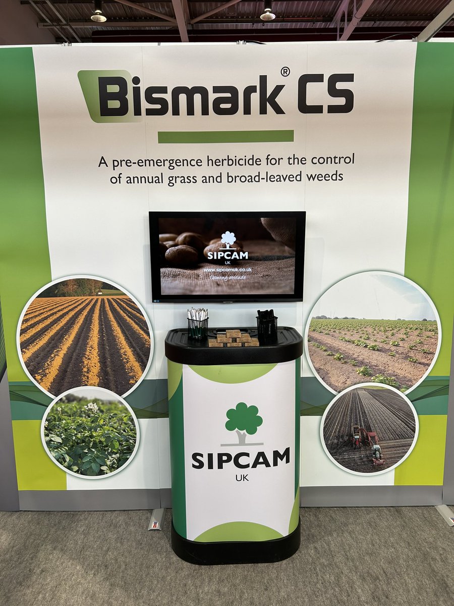 SipcamUK's tweet image. Join us on stand 142 at this years @BritishPotato_ event in Harrogate. Join us today and tomorrow to find out what Sipcam UK has on offer!

#sipcamuk #bp2025 #bismark