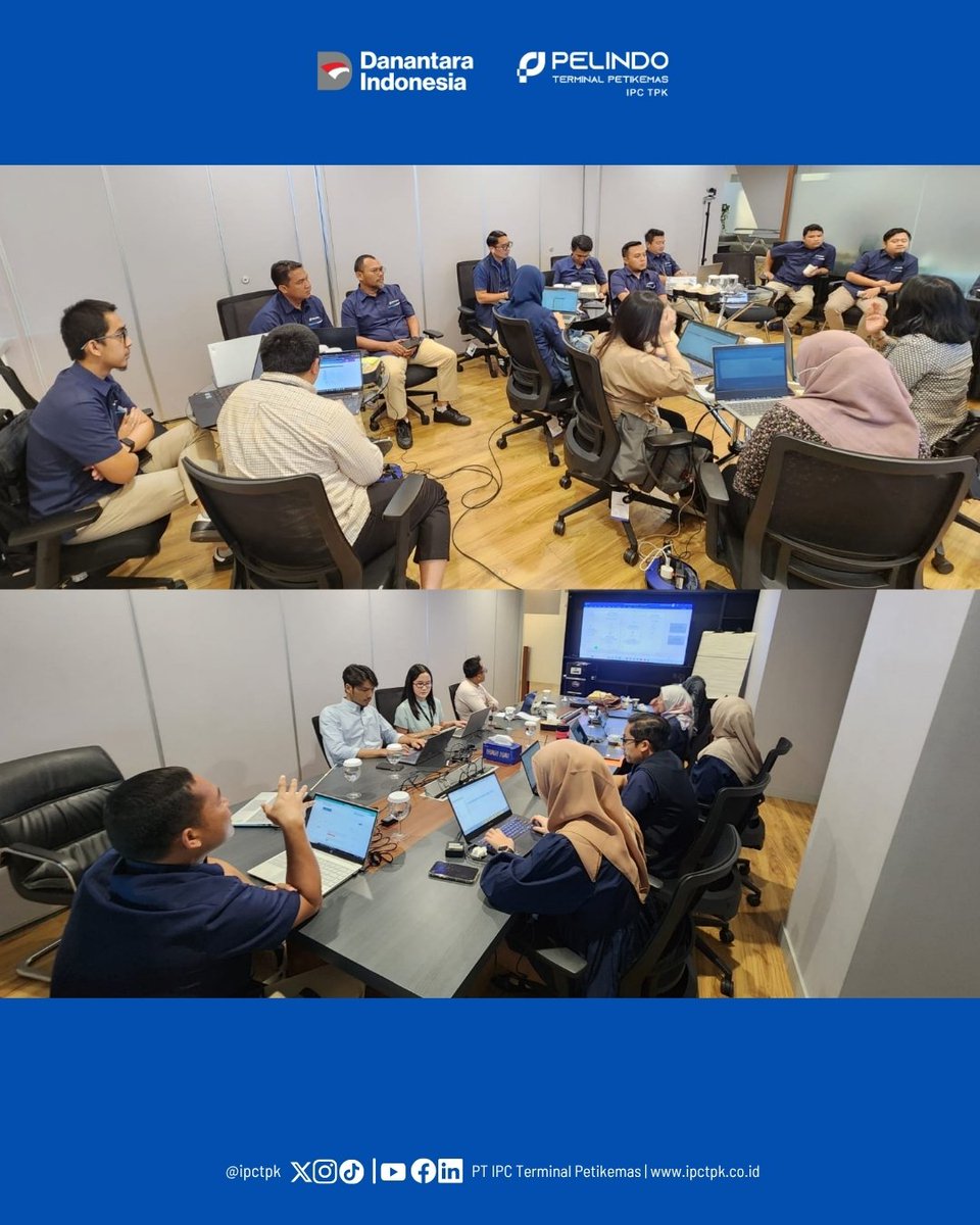 Hai #ContainerLovers 

Langkah nyata IPC TPK dalam memperkuat tata kelola!

Melalui Pelatihan ICOFR yang berlangsung dua sesi di November 2025, 32 peserta Kantor Pusat dibekali kemampuan menyusun BPM, RCM, serta melakukan CSA pada level TLC.

#pelindo #pelindotpk #pelindogroup