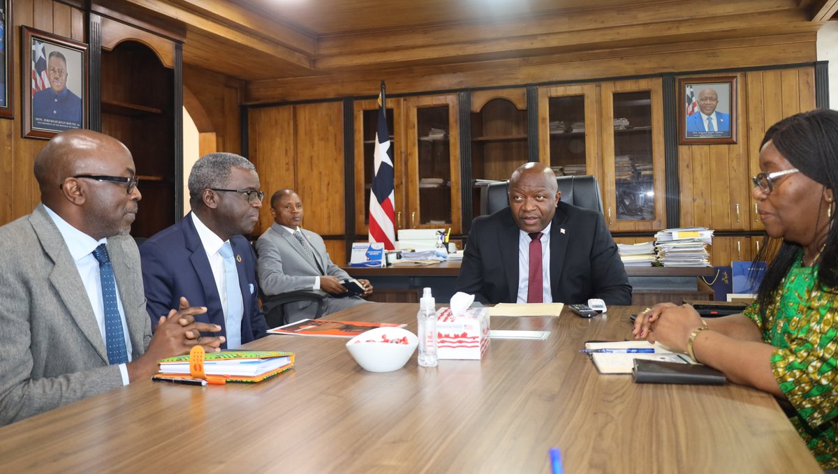 Great discussion with Finance Minister Hon. Augustine Ngafuan yesterday! UNFPA Rep Dr. <a href="/madybiaye1/">Mady Biaye</a> reaffirmed UNFPA’s support to Liberia in ending maternal deaths, unmet need for FP &amp; GBV. UNFPA’s 2026-2030 Country Program will contribute to the Nt'l. Dev. Plan, focusing on girls