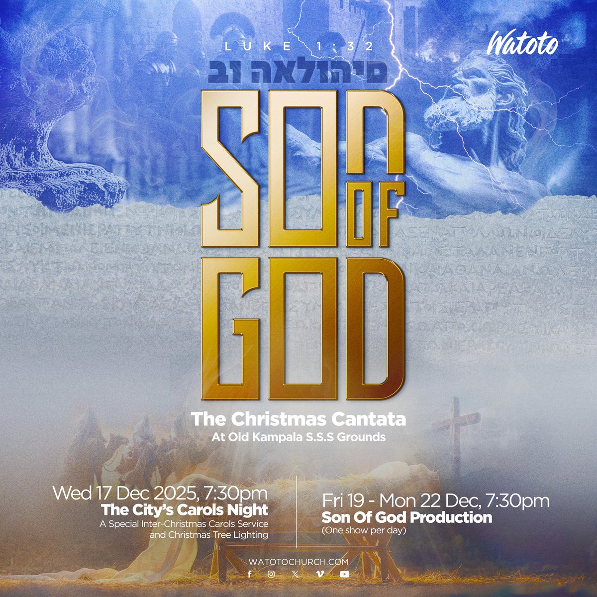 Watoto Church has officially launched the 2025 Christmas Cantata: Son of God!
 
#WatotoCantata #SonOfGod