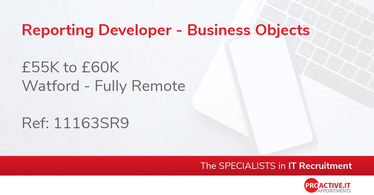 ProactiveIT_UK's tweet image. This is an excellent opportunity to take ownership of key reporting projects and deliver meaningful insights that support business decision-making.
proactive.it/job/reporting-…
#SAP #SQL #MySQL #Redshift