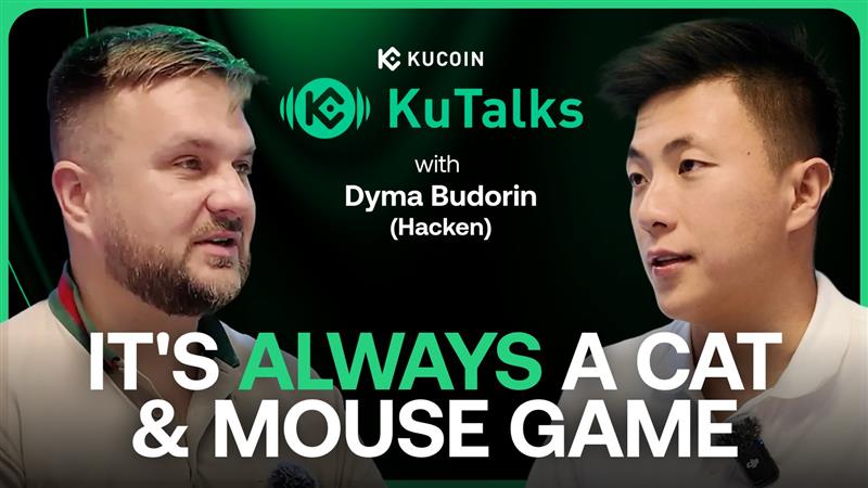“It’s always a cat and mouse game.” - <a href="/buda_kyiv/">Dyma Budorin 🇺🇦</a> of <a href="/hackenclub/">Hacken🇺🇦</a>

Episode 3 of KuTalks is live!

Dyma Budorin, Co-Founder and Chairman of Hacken, shares his views on #ProofOfReserves as table stakes for exchanges to weed out #fraud, game-changing and innovative #security