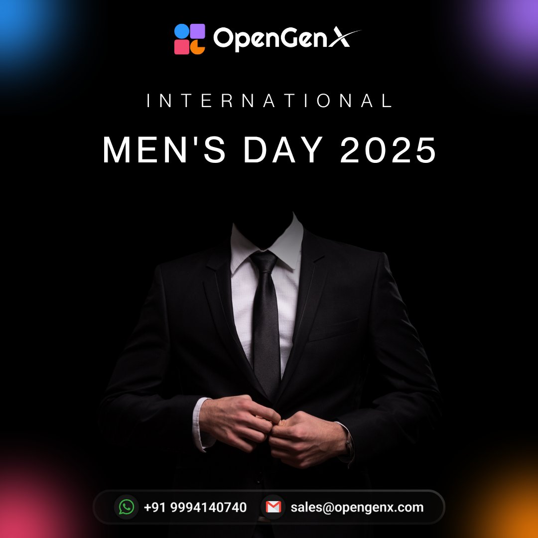 opengenx_tech's tweet image. Happy Men&apos;s Day 2025! 🎉

opengenx.com

#HappyMensDay #MensDay2025 #InternationalMensDay #InternationalMensDay2025 #MensDay #OGX #OpenGenX