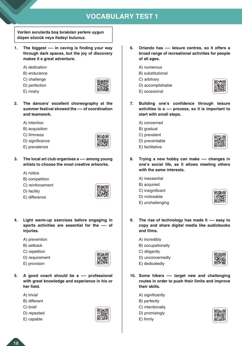น้องคนไหนที่อ่อนศัพท์ต้องฝึกทำจากไฟล์เล่มนี้
เพราะ แยกหมวดมาให้แล้ว รวมแล้ว 200 หน้า #TCAS69

ดาวน์โหลดทาง ogmmateryal.eba.gov.tr/kitap/vocabula…

#tgat1 #พี่ต้นติวeng #ติวTOEIC #ติวielts