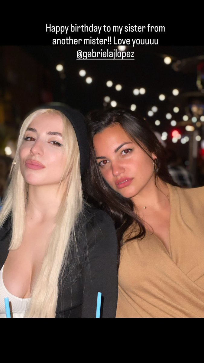 avamaxpopbase's tweet image. Ava Max shares new Instagram Story wishing her friend a happy birthday. 

“Happy birthday to my sister from another mister!! Love youuuu @gabrielajlopez”